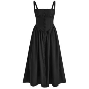 Commense Button Down Midi Dress L NWT